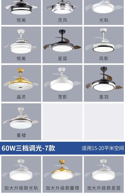 雷士照明吊扇灯客厅餐厅家用风扇吊灯简约现代电扇灯具隐形风扇灯