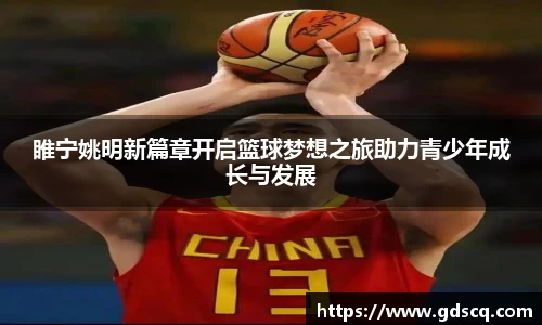 睢宁姚明新篇章开启篮球梦想之旅助力青少年成长与发展